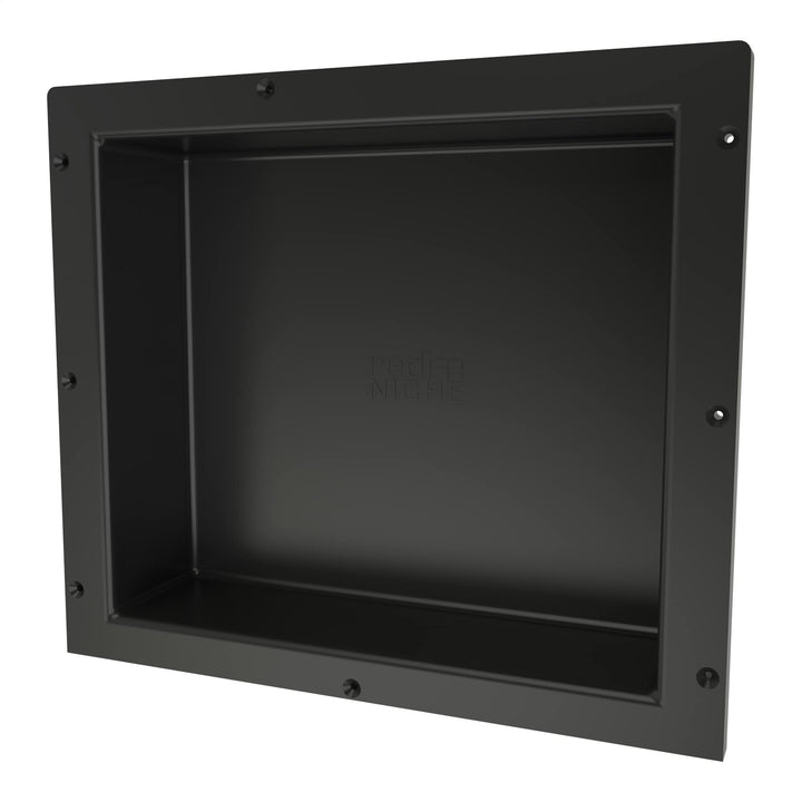 Tile Redi USA Nischen-Einzel-Duschregal, Schwarz, EIN Innenregal, 40,6 cm Breite x 35,6 cm Höhe x 10