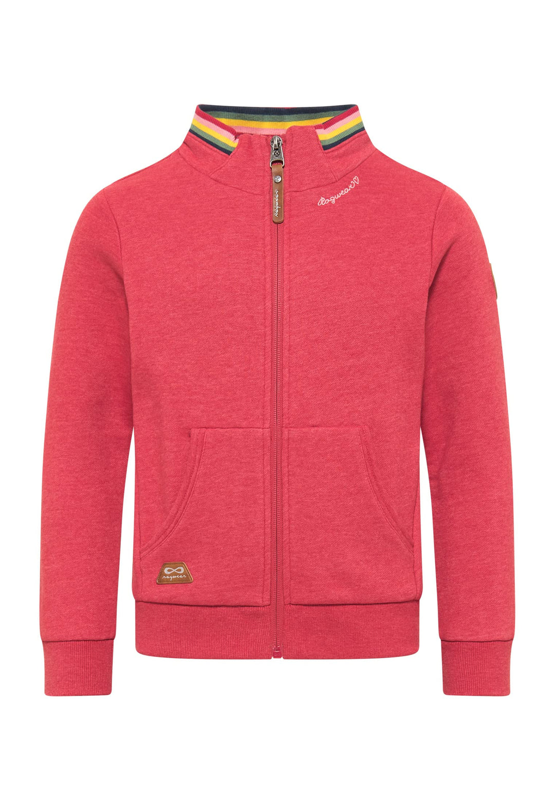 Ragwear Majda Mädchen Sweatjacke Sweasthirt mit Reisverschluss Cardigan Strickjacke Jacke Übergangsj
