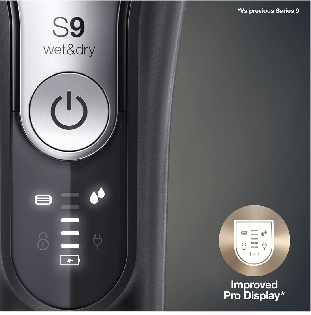 Braun Series 9 Premium Rasierer Herren mit 4+1 Scherkopf, Elektrorasierer & Trimmer für Präzision, L