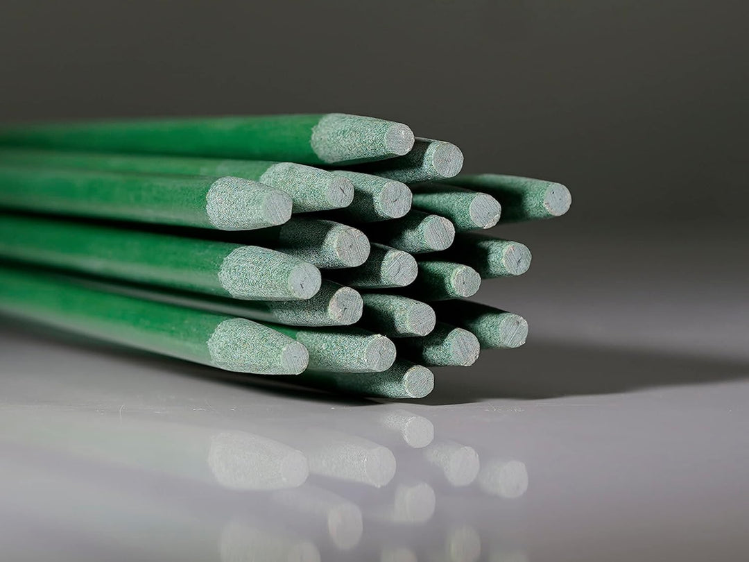 20 grüne 1 m x 7 mm Rankstäbe aus Glasfaser Fiberglas GFK, Grün