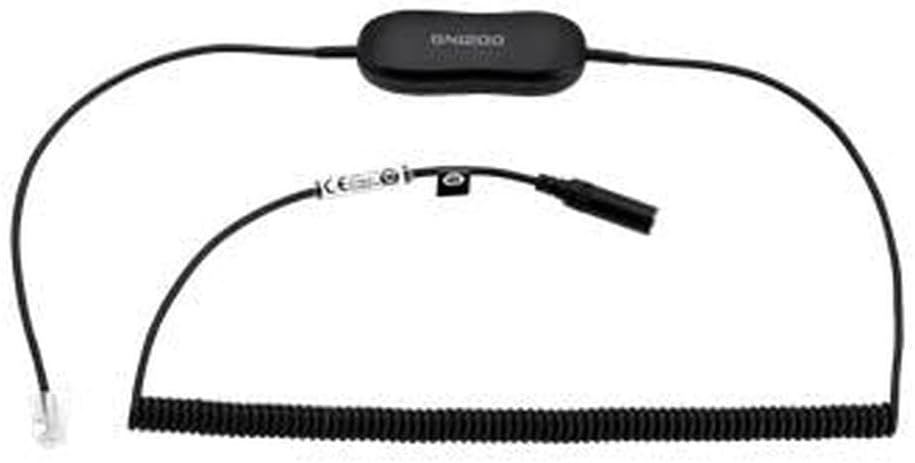 Jabra Evolve 30/40/80 Smart-Converter-Kabel 3,5mm-Klinkenstecker auf RJ9 für Festnetztelefone