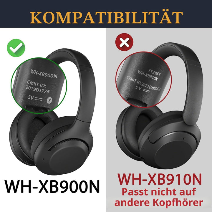 SOULWIT Lammfell Ersatz Ohrpolster für Sony WH-XB900N/WH-CH710N/WH-CH720N/WH-RF400/MDR-RF895RK Kopfh