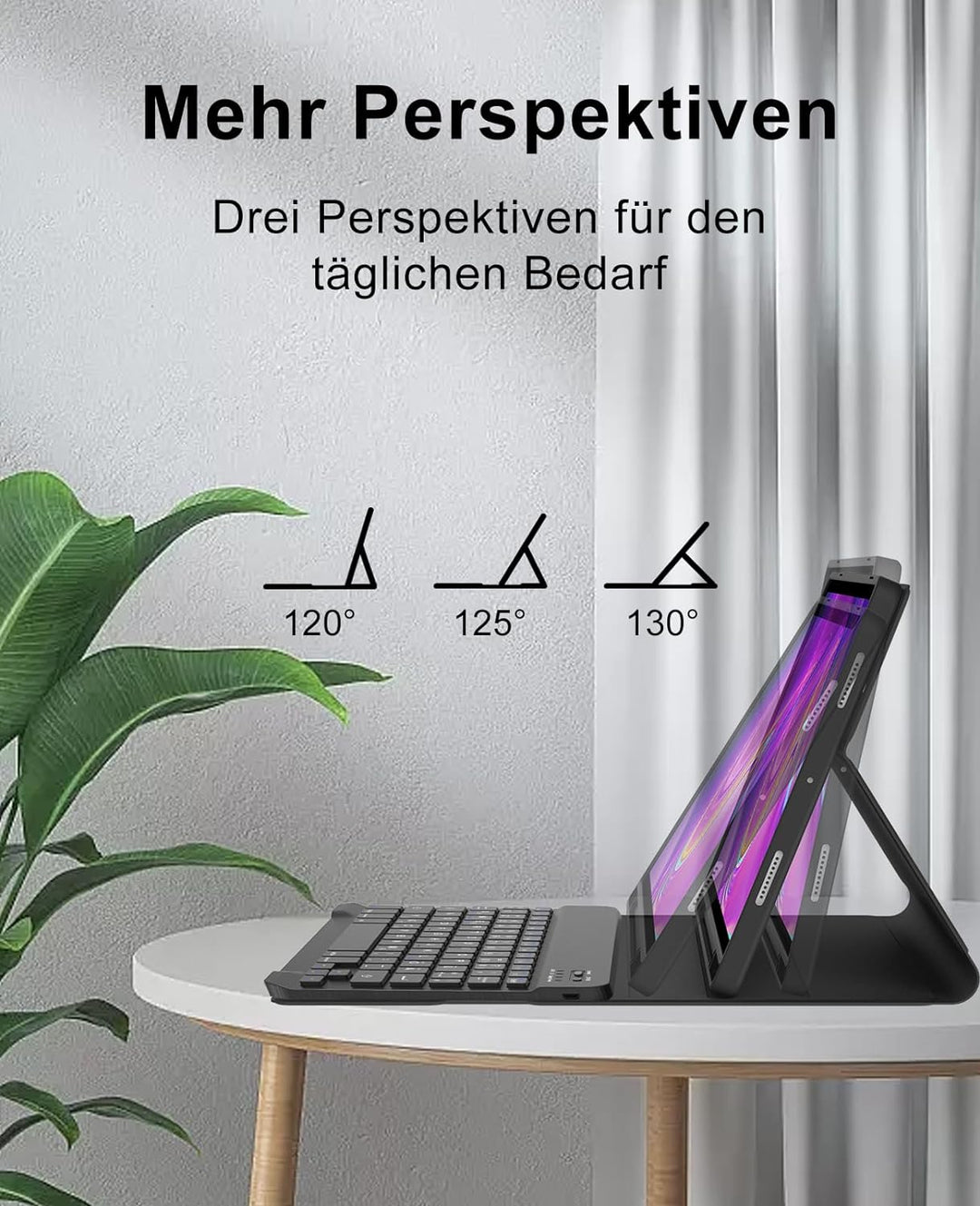 SENGBIRCH Tastaturhülle für Samsung Galaxy Tab A9 Plus 11'' 2023 - QWERTZ Deutsche Tastatur Abnehmba
