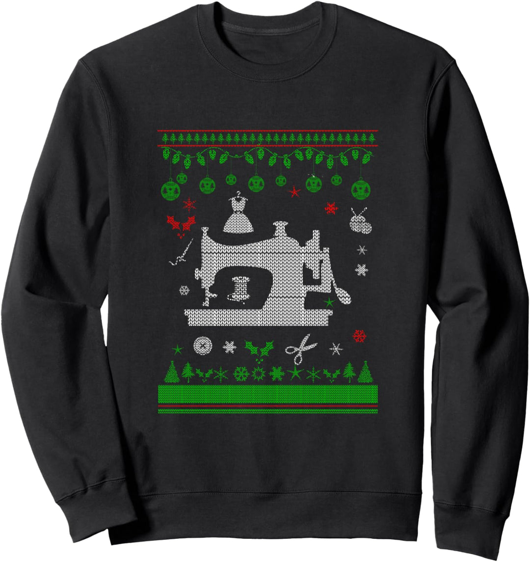 Nähen Weihnachten Ugly Christmas Geschenk für Näherinnen Sweatshirt