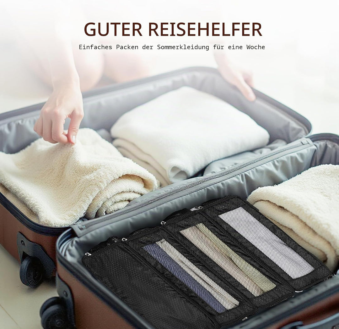 Koffer-Organizer, Reisetaschen-Organizer für Gepäck, Kompressions-hängende Packwürfel für Reisen, Ha