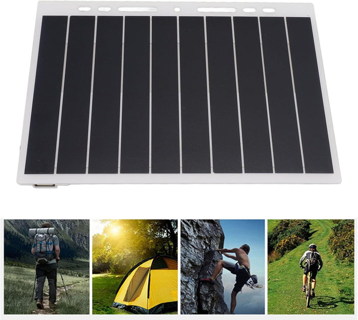 10W 5V 2A Solar Panel Ladegerät, Hochleistungsmonokristalline Silizium -Tragbar -Solar -Batterie -La