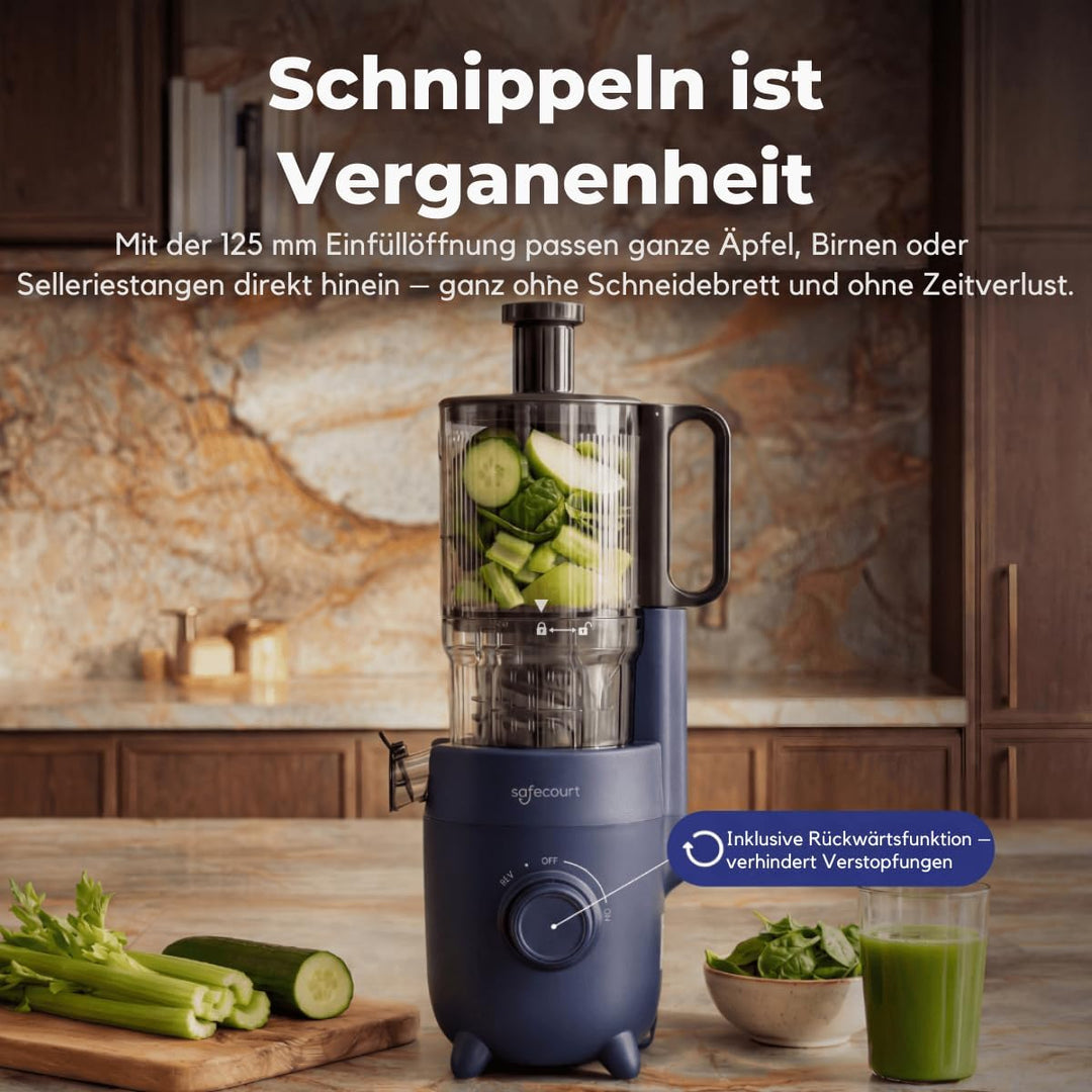 Safecourt Kitchen Slowjuicer SJ500-BL SJ500-BL-FBM, SJ500-BL-FBM