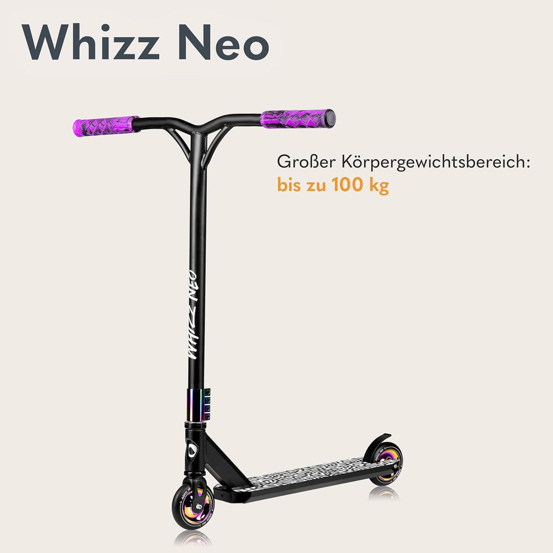 Lionelo Unisex Jugend Lo-whizz Scooter L Neo Schwarz, L Neo Schwarz