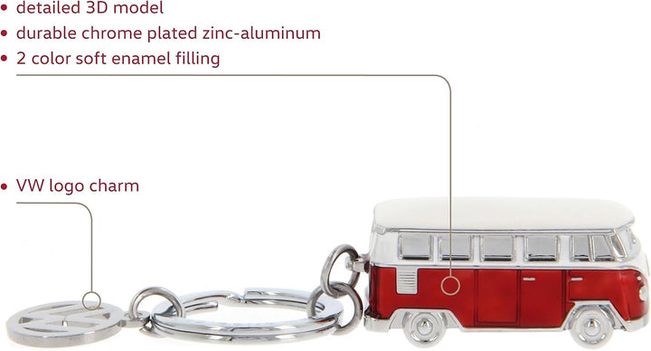 BRISA VW Collection - T1 Bulli Bus Schlüsselanhänger 3D Modell | Volkswagen Key Holder für Schlüssel