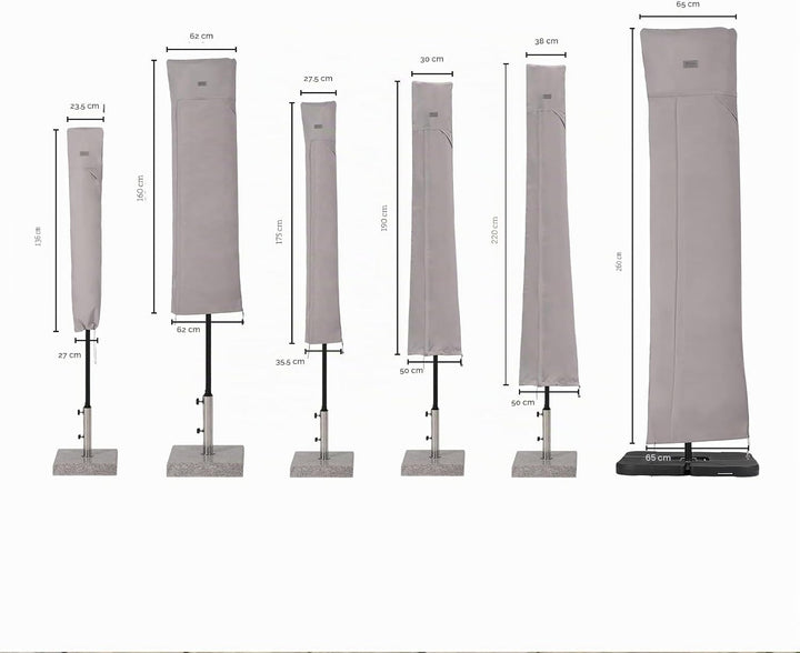 Sekey® Schutzhülle für Ø 300 cm Sonnenschirm, Abdeckhauben für Sonnenschirm