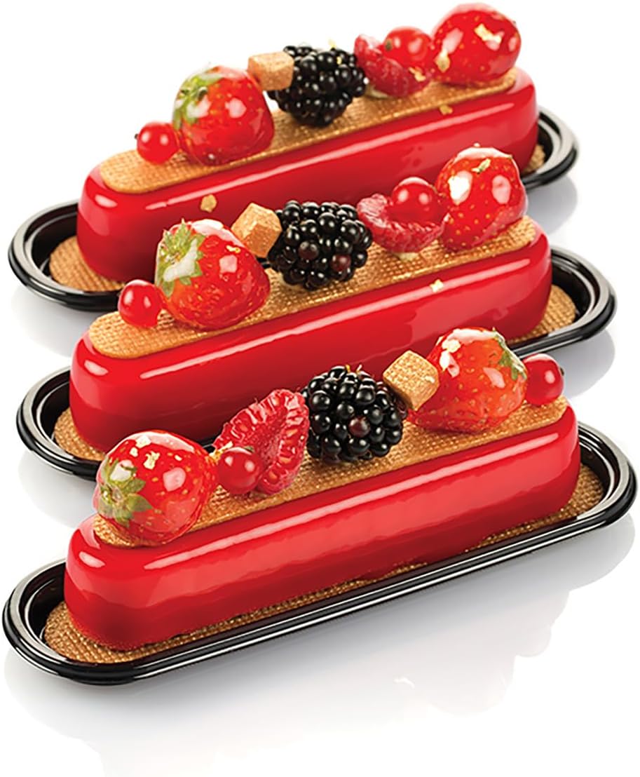 Unbekannt Fashion Eclair - STAMPO in Silicone 130X25 H 25 mm + 10 VASSOI + Cutter