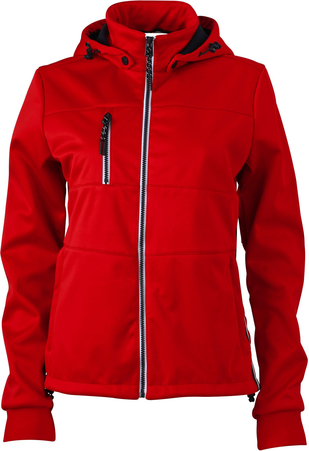 James+Nicholson Ladies Softshelljacke maritim JN1077 S,Red/Navy/White