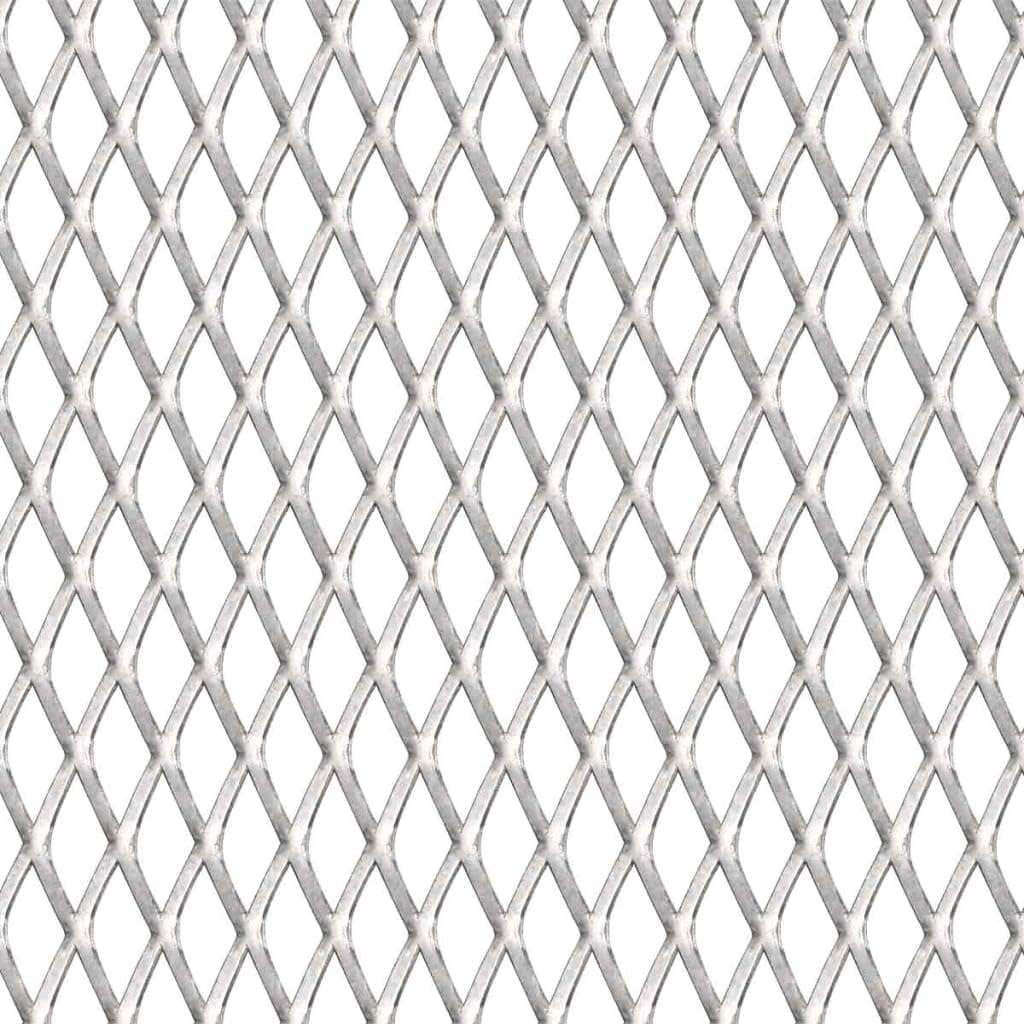 vidaXL Gittermatte Gitterpaneel Streckmetall Edelstahl Gitter 50×50cm 45×20×4mm