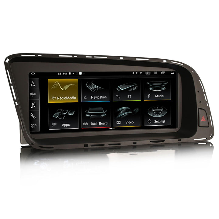 Erisin Qualcomm 8-Kern 4GB+64GB Android 14 1 Din Autoradio Bluetooth Für Audi Q5 2009-2016, 8,8 Zoll