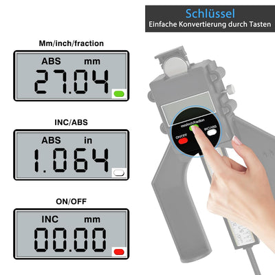 Kiiowana Tiefenmesser, 0-80mm mit Digital LCD Display Digitale Messschieber,für Tiefenmesser Holzbea