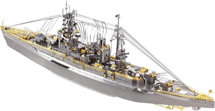 piececool Nagato Class Battleship HP091SG Highly Detailed Metal Model Kit,No Glue, 199 Pieces