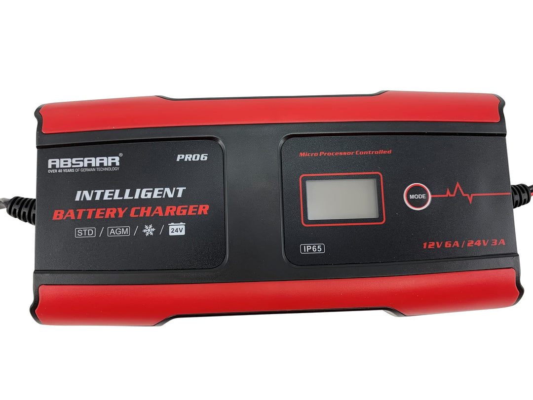 Absaar Pro Batterieladegerät, 6/12 V, Red, 6A AA 635676, 6A