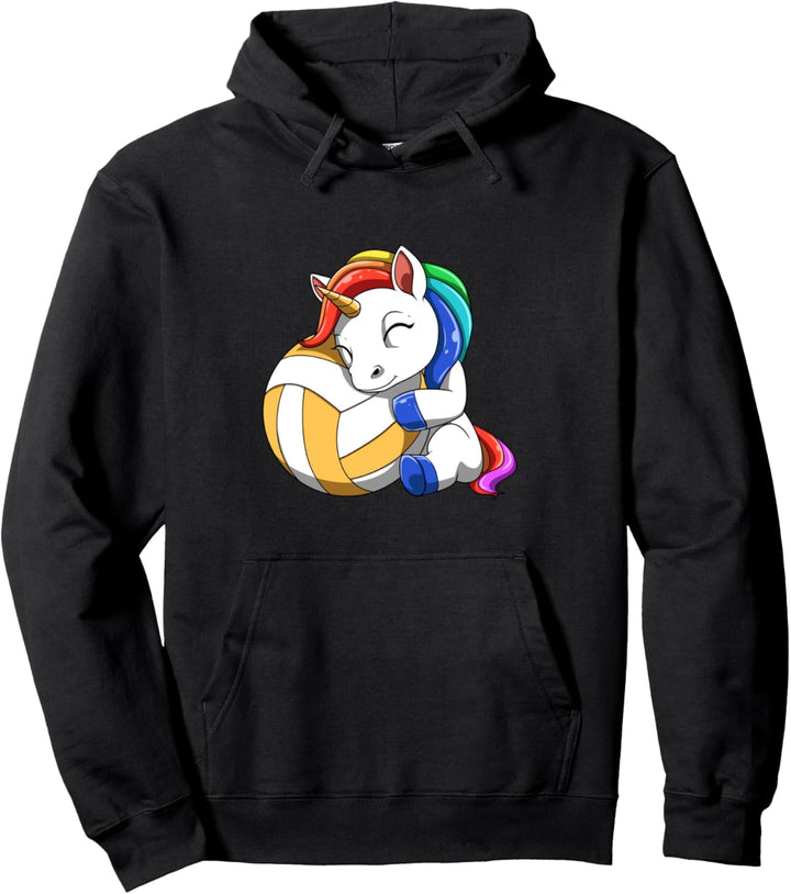 Nettes Volleyball Einhorn Mädchen Pullover Hoodie