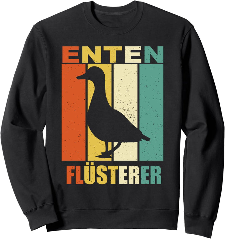 Vintage Retro Enten Flüsterer Lustiges Erpel Ente Sweatshirt