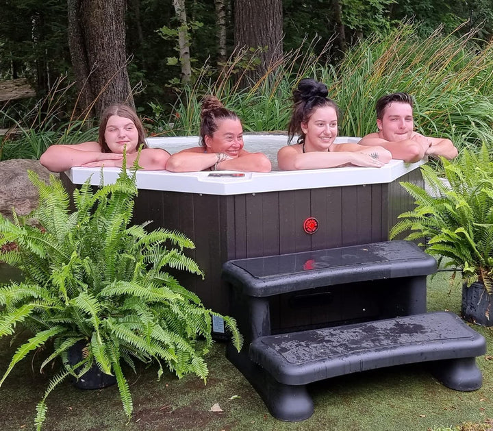 CANADIAN SPA CO. Universaltreppe für Whirlpool, 2 Stufen, 40 x 72 x 52 cm, Einstiegshilfe Pool, ruts