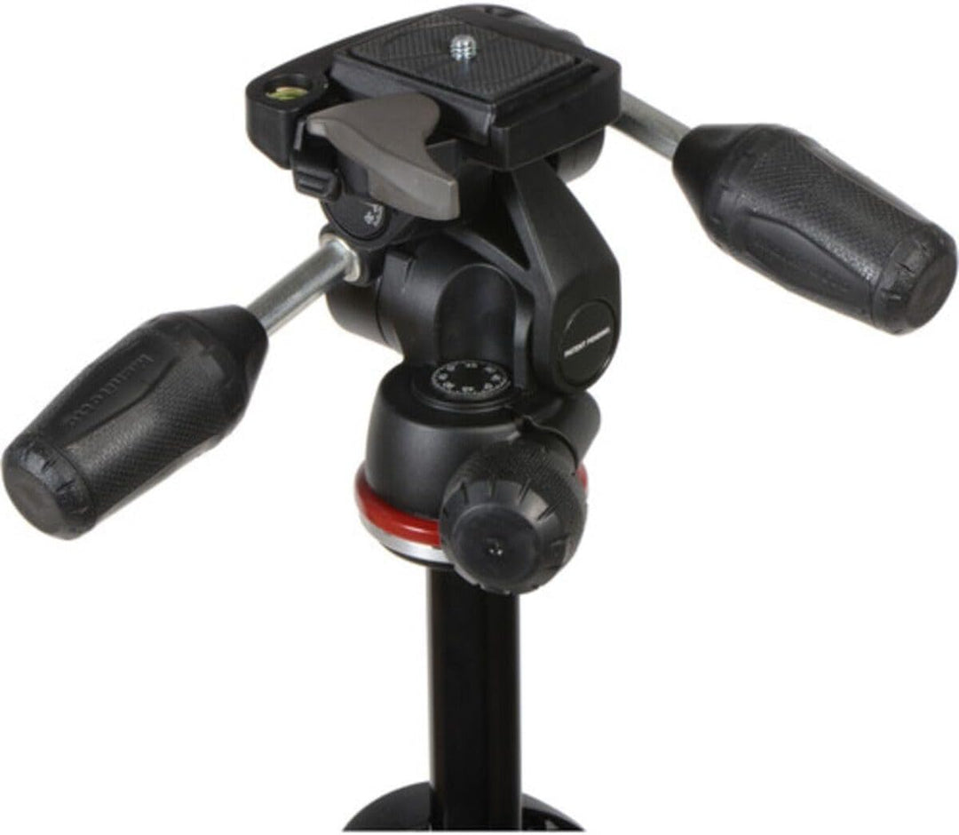 Manfrotto MK290DUA3-3W 290 DUAL Kit Alu 3 Segmemte (90 Grad Mittelsäule, 3-Wege Neiger) Single, Sing