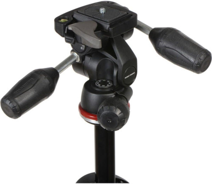 Manfrotto MK290DUA3-3W 290 DUAL Kit Alu 3 Segmemte (90 Grad Mittelsäule, 3-Wege Neiger) Single, Sing