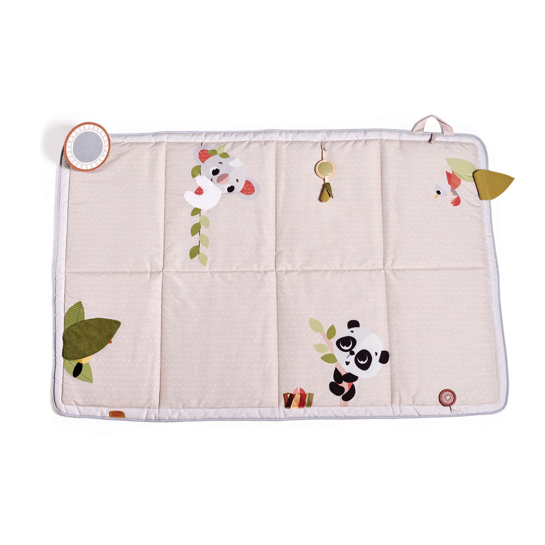 Tiny Love Boho Chic XL Super Mat, Extra grosse Spieldecke, Weiche Babymatte, Mit Holzspielzeug, 0m+