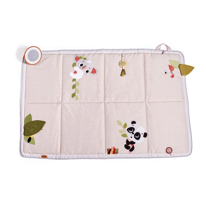 Tiny Love Boho Chic XL Super Mat, Extra grosse Spieldecke, Weiche Babymatte, Mit Holzspielzeug, 0m+