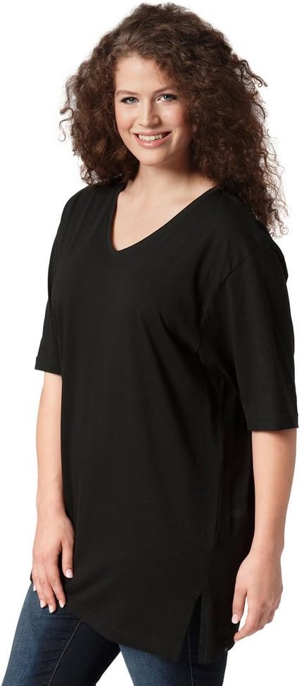 Ulla Popken Damen grosse Grössen Übergrössen Plus Size 7/8-Cargohose, Krempelriegel, Komfortbund 720