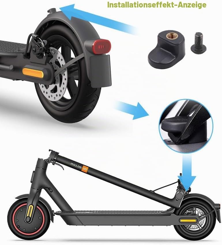 Premium Schutzblech Set für E-Scooter – Kompatibel mit Xiaomi M365, 1S, Pro, Pro 2, Mi3 &amp; Scooter 3