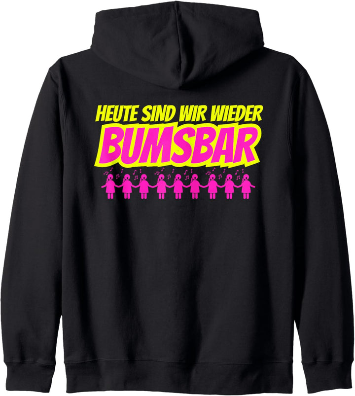 Heute sind wir wieder bumsbar Party Outfit Sommer Mallorca Kapuzenjacke