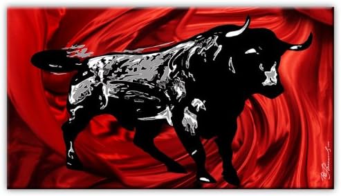 Bilder Stier Corrida Stierkampf Bild auf Leinwand 1-Teilig: 100x55 cm, 1-Teilig: 100x55 cm