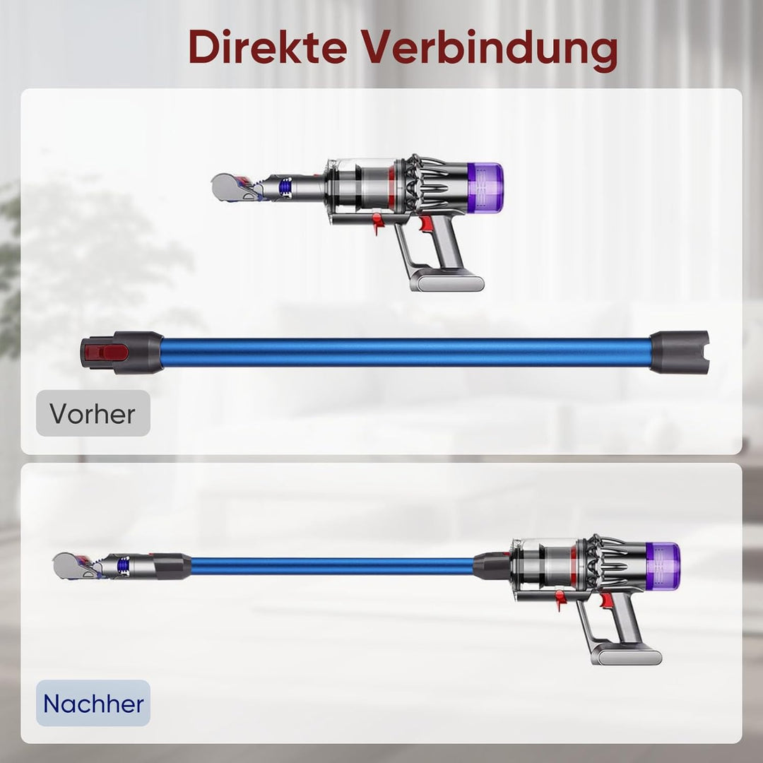 Verlängerungsrohr für Dyson V11 V15 V10 V8 V7 Stabstaubsauger,Ersatz Teleskoprohr Schnellspanner Ver