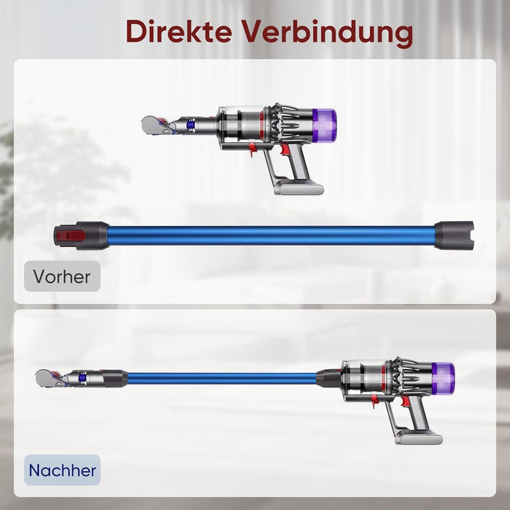 Verlängerungsrohr für Dyson V11 V15 V10 V8 V7 Stabstaubsauger,Ersatz Teleskoprohr Schnellspanner Ver