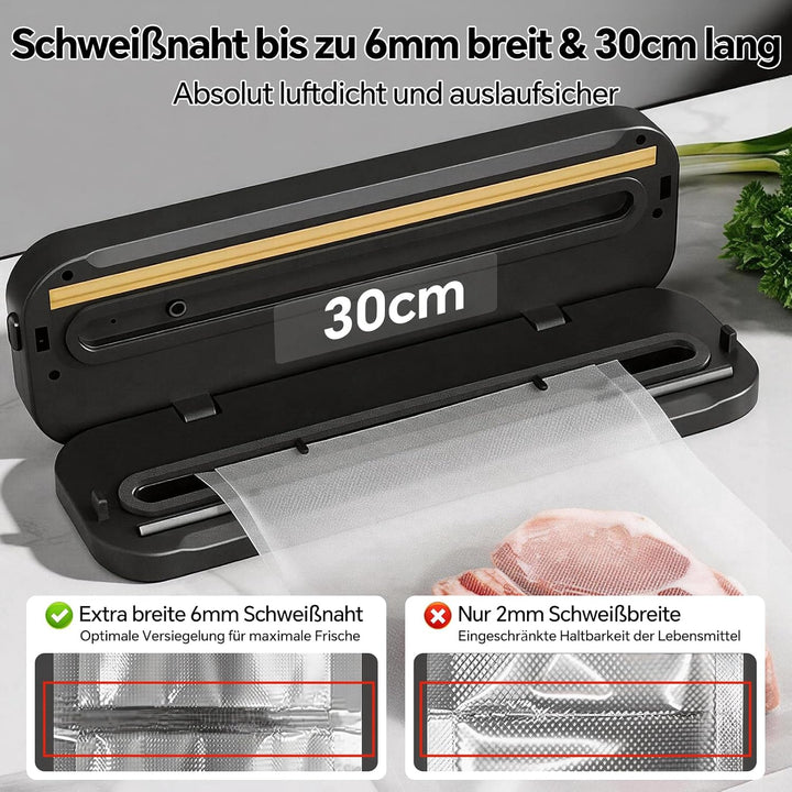 Maidlo All-in-1 Vakuumiergerät mit 100 BPA-freien Beuteln - 120W Vollautomatischer Vakuumierer für T