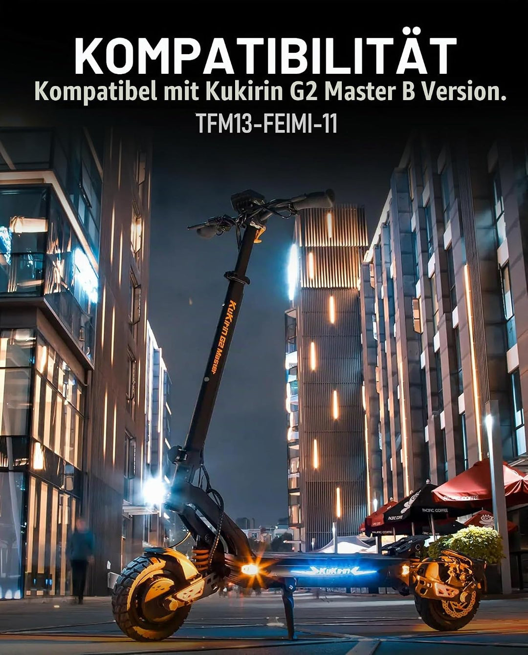 Bordbildschirm LCD 7 Pins Kompatibel mit Kukirin G2 Master (Version B) Kickscooter, Geschwindigkeits