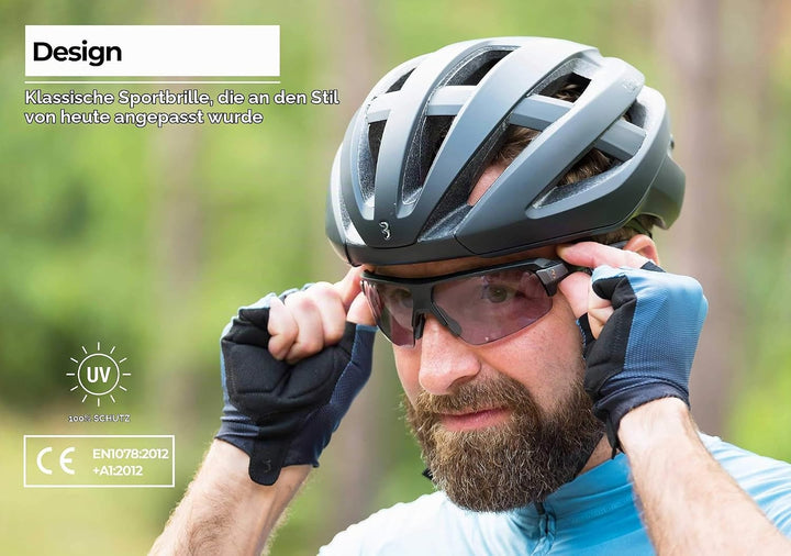 BBB Unisex Impulse Reader Ph Bsg-64ph Fahrrad Sportbrille mit Leseteil für Weitsichtige +2.0 Schwarz