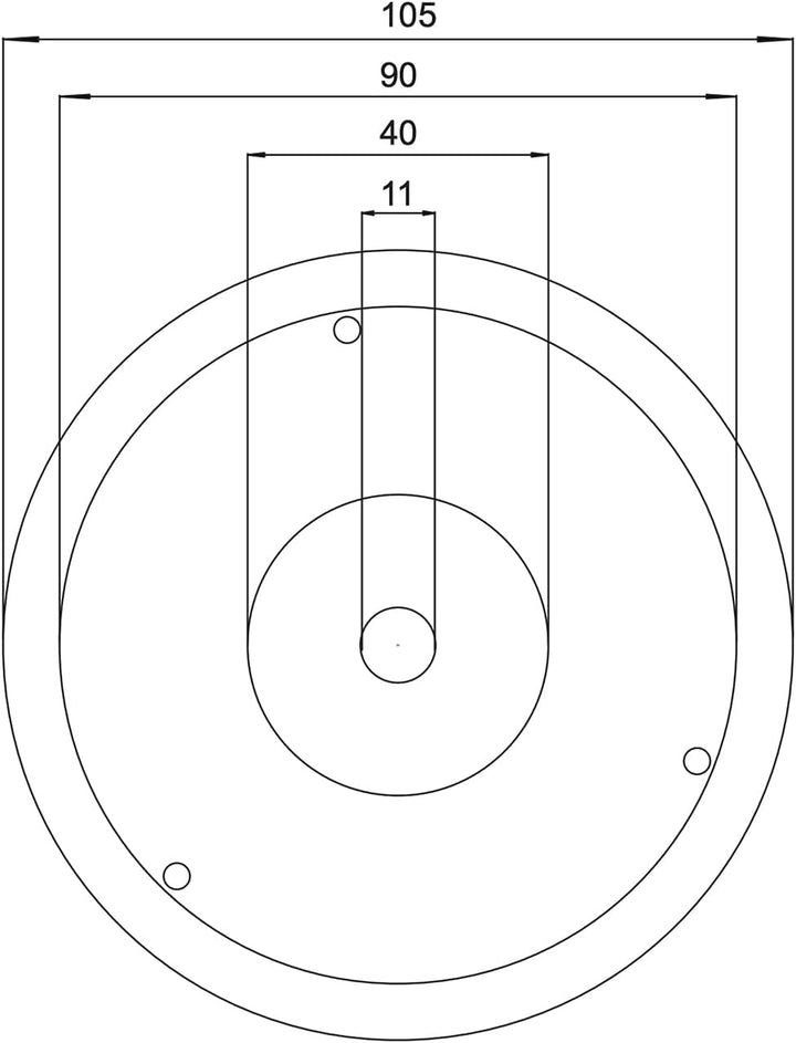 AMARCORDS - 5 Rosetten aus Porzellan für Pendelleuchten mit farbig gewölbten Keramikgehäusen BLAU KA
