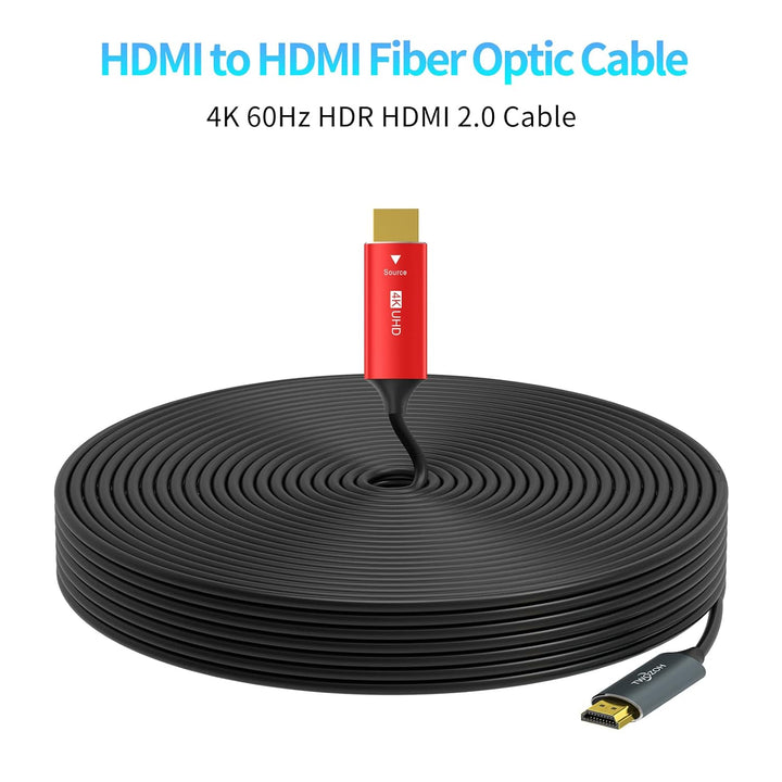 Twozoh HDMI Glasfaser Kabel 5M, HDMI Optisches Kabel 2.0 4K/60Hz 18Gbps High Speed UHD Fiber Optic H