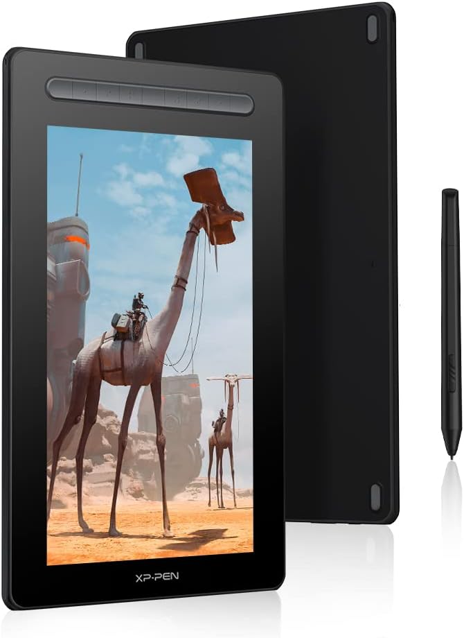 XPPen Artist 13 2 Gen. Grafiktablett, 13,3 Zoll Stift Display, 127% sRGB Farbraum, X3 Smart-Chip Sti