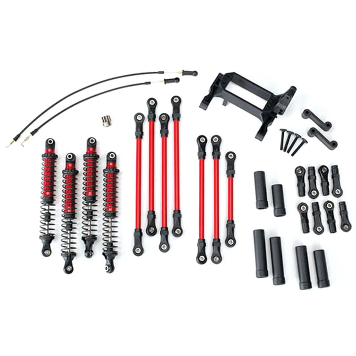 Traxxas 8140R TRX-4 Long Arm Lift Kit komplett rot