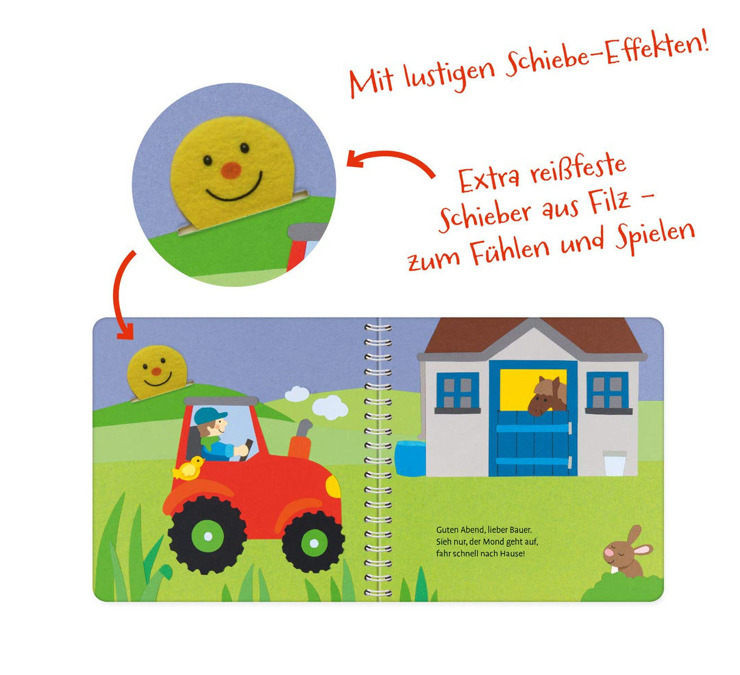 Mein erstes Zieh- und Spielbuch: Auf dem Bauernhof, Spiralbindung