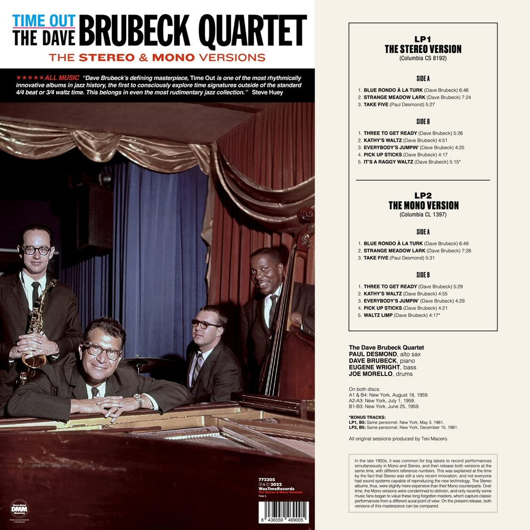 Time Out-the Stereo & Mono Version, Vinyl