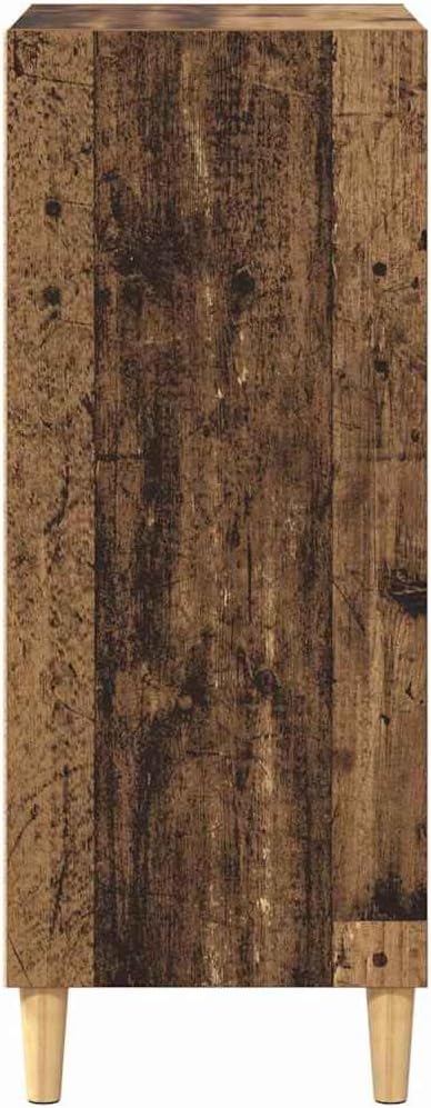 vidaXL Sideboard aus alt aussehendem Holz 57 x 35 x 90 cm, mit stabilen Holzbeinen. Viel Stauraum, f