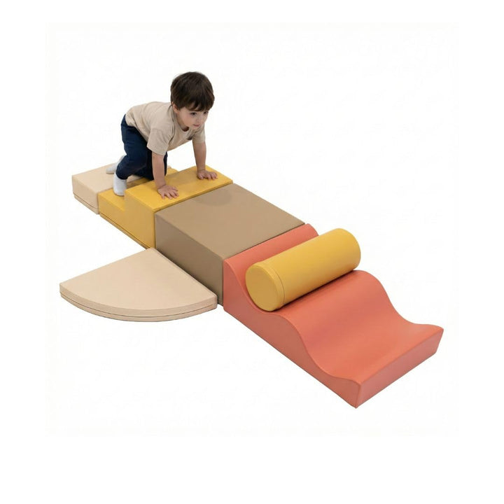 IGLU SOFT PLAY Explorer Set 6 STK Softbausteine Motorische Fähigkeiten Riesenbausteine Klettern Scha