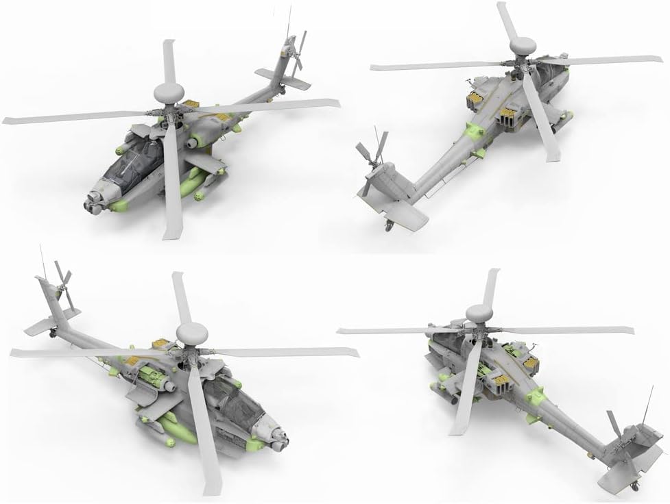 TAKOM 2604 AH MK. I Apache Attack Helicopter Kampfhubschrauber Massstab 1:35 Modellbau