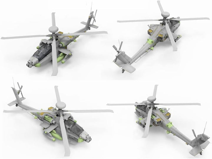 TAKOM 2604 AH MK. I Apache Attack Helicopter Kampfhubschrauber Massstab 1:35 Modellbau