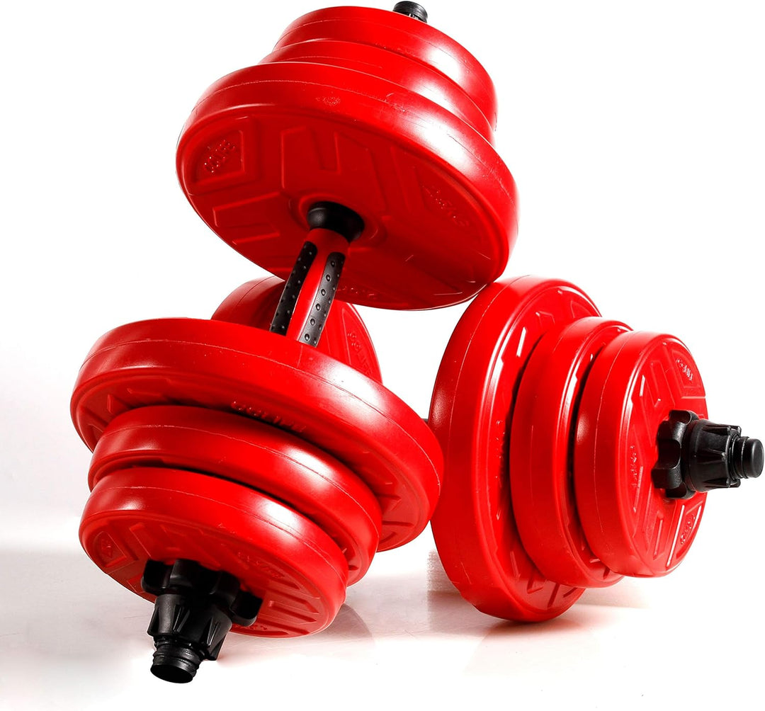 CCLIFE 2in1 Hanteln Set 2er Kurzhanteln Langhanteln verstellbar 20 30 40kg Hantelset professionell D