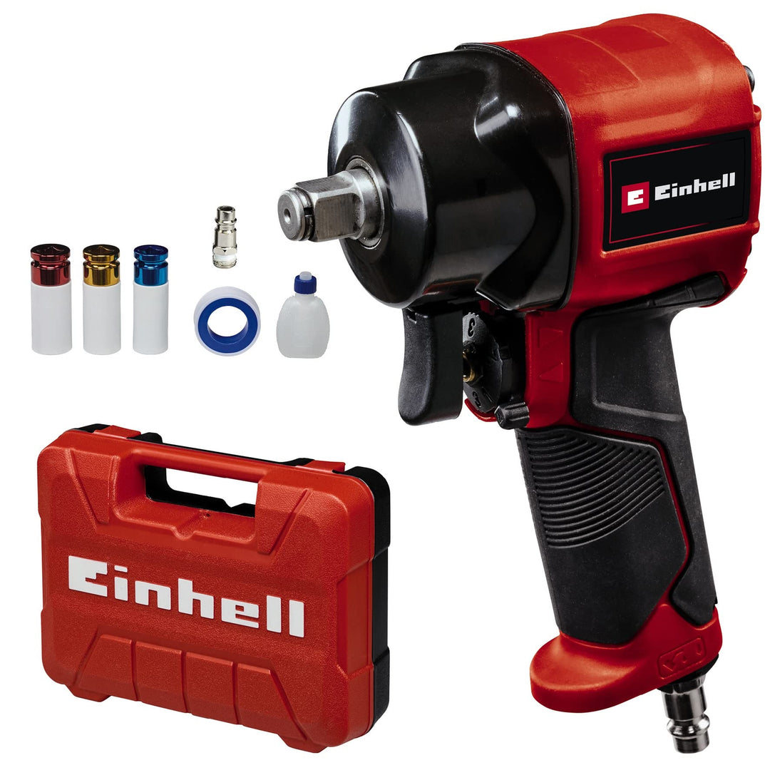 Einhell Druckluft-Schlagschrauber TC-PW 610 Compact (max. 8 bar, max. Drehmoment 610 Nm, 1/2"-Vierka