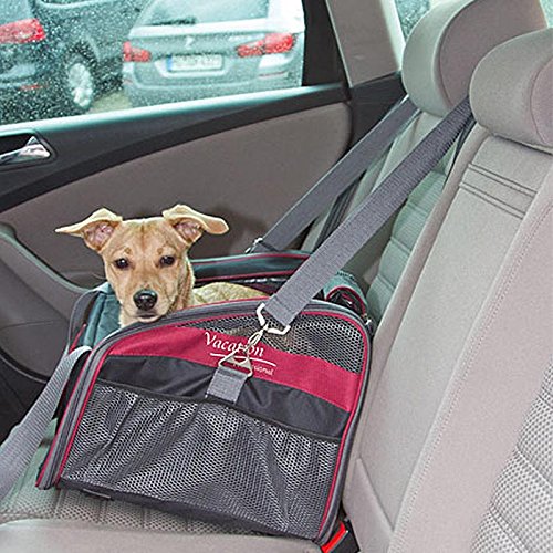 Kerbl 80594 Autositztasche Axion, 41 x 34 x 30 cm, schwarz/rot